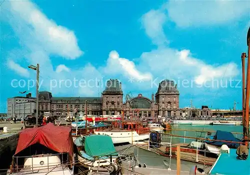 AK / Ansichtskarte Oostende_Ostende Bahnhof Hafen 