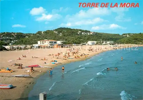 AK / Ansichtskarte Tarragona Torre de la Mora Strand Tarragona