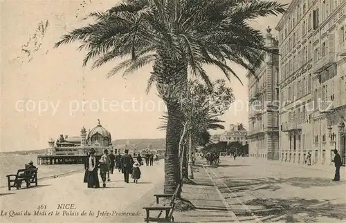 AK / Ansichtskarte Nice_Alpes_Maritimes Quai du Midi et le Palais de la Jetee Promenade Nice_Alpes_Maritimes