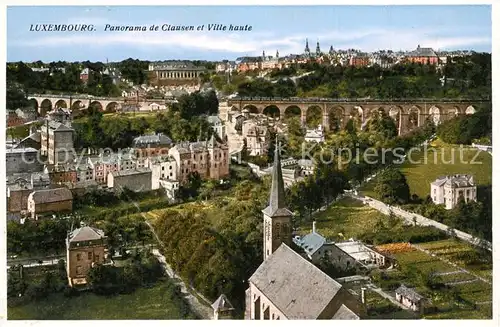 AK / Ansichtskarte Luxembourg_Luxemburg Panorama de Clausen et Ville haute Luxembourg Luxemburg