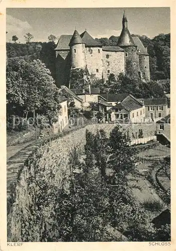 AK / Ansichtskarte Klerf_Luxembourg Schloss 