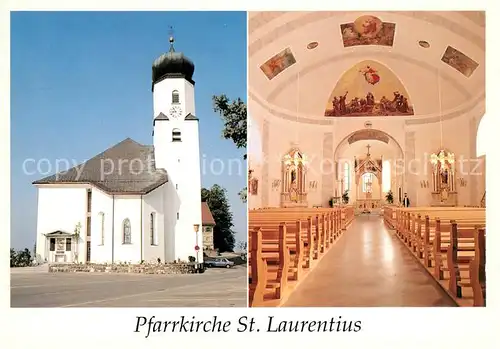 AK / Ansichtskarte Sulzberg_Vorarlberg Pfarrkirche St Laurentius Innenansicht Sulzberg Vorarlberg
