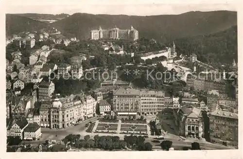 AK / Ansichtskarte Karlsbad_Karlsruhe Blick vom Hotel Imperial und Stadttheater Karlsbad_Karlsruhe