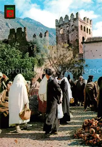 AK / Ansichtskarte Chaouen_Chefchaouen Calle Sidi Bel La Hacen Chaouen Chefchaouen