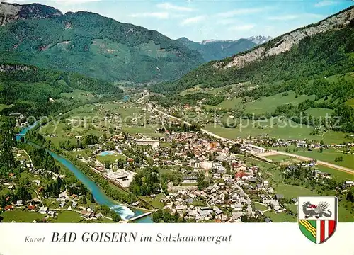 AK / Ansichtskarte Bad_Goisern_Salzkammergut Kurort Jodschwefelbad Alpenpanorama Fliegeraufnahme Bad_Goisern_Salzkammergut