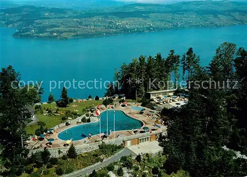 AK / Ansichtskarte Buergenstock_Vierwaldstaettersee Swimming Pool der Buergenstock Hotels Fliegeraufnahme Buergenstock