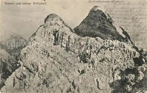 AK / Ansichtskarte Karwendel Grosser und kleiner Bettelwurf Karwendel