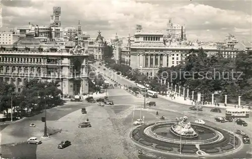 AK / Ansichtskarte Madrid_Spain Cibeles y Calle Alcala Madrid Spain