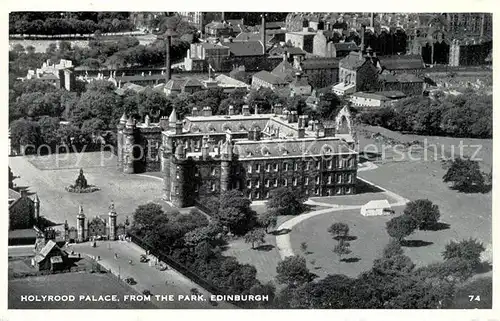 AK / Ansichtskarte Edinburgh Holyrood Palace aerial view Edinburgh