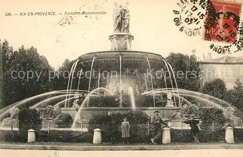 AK / Ansichtskarte Aix en Provence Fontaine Monumentale Aix en Provence