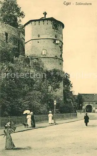 AK / Ansichtskarte Eger_Cheb_Tschechien Schlossturm 