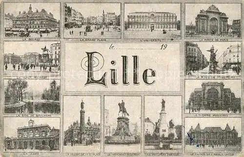 AK / Ansichtskarte Lille_Nord Sehenswuerdigkeiten der Stadt Lille_Nord