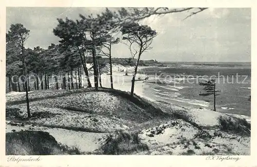 AK / Ansichtskarte Stolpmuende_Ostseebad_Pommern Duenen Panorama Blick zum Strand Stolpmuende_Ostseebad