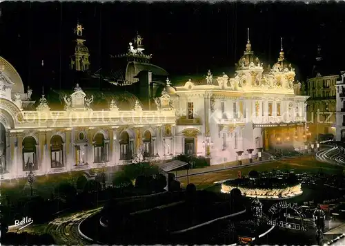 AK / Ansichtskarte Monte Carlo Casino effet de nuit Monte Carlo
