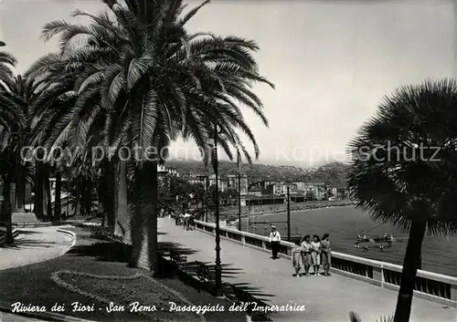 AK / Ansichtskarte San_Remo Passeggiata dell Imperatrice Riviera dei Fiori San_Remo