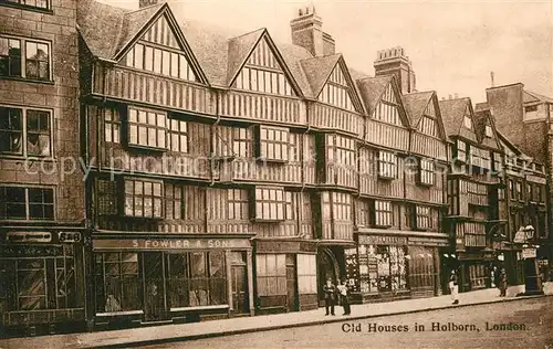 AK / Ansichtskarte London Old Houses in Holborn London