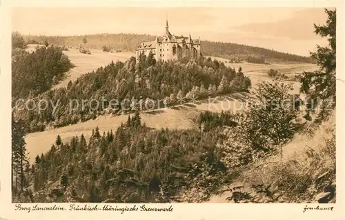 AK / Ansichtskarte Burg_Lauenstein_Frankenwald Fr?nkisch Th?ringische Grenzwarte Burg_Lauenstein