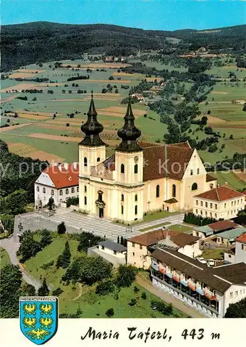 AK / Ansichtskarte Maria_Taferl Barocke Basilika 18. Jhdt. Fliegeraufnahme Maria Taferl