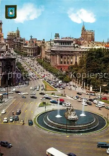 AK / Ansichtskarte Madrid_Spain La Cibeles y Calle Alcala Madrid Spain