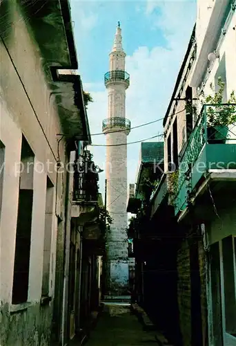 AK / Ansichtskarte Rethymno_Kreta Malerische Gasse und Moschee Nerandze Rethymno Kreta