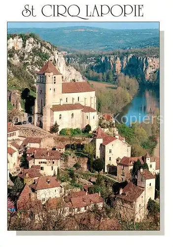 AK / Ansichtskarte Saint Cirq Lapopie 1er village de France Monument historique Saint Cirq Lapopie