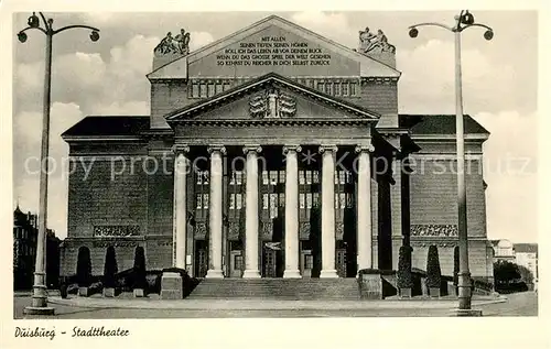 AK / Ansichtskarte Duisburg_Ruhr Stadttheater Duisburg Ruhr