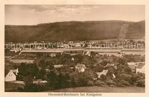 AK / Ansichtskarte Koenigstein_Saechsische_Schweiz Hermsdorf Reichstein Koenigstein_Saechsische