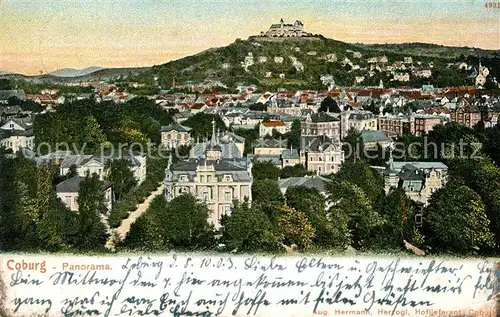 AK / Ansichtskarte Coburg Stadt mit Festung Coburg