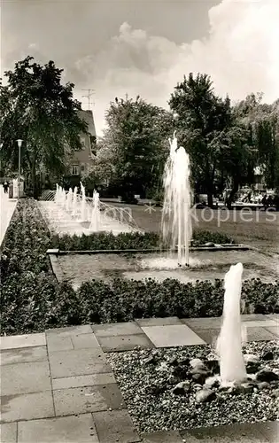 AK / Ansichtskarte Bad_Koenig_Odenwald Wasserspiele in den Bahnhofsanlagen Bad_Koenig_Odenwald