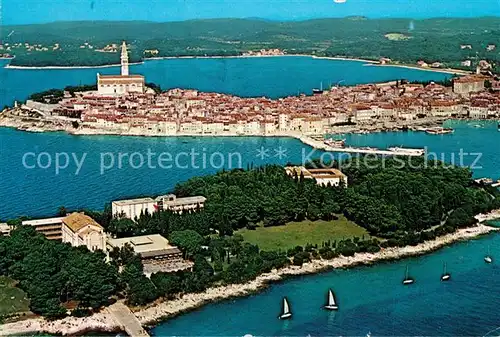 AK / Ansichtskarte Rovinj_Rovigno_Istrien Landzunge Fliegeraufnahme 