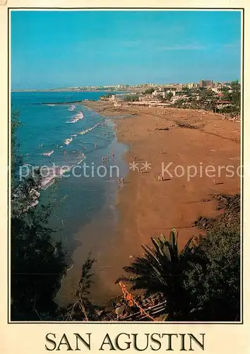 AK / Ansichtskarte San_Agustin_Gran_Canaria Kuestenpanorama Strand San_Agustin_Gran_Canaria