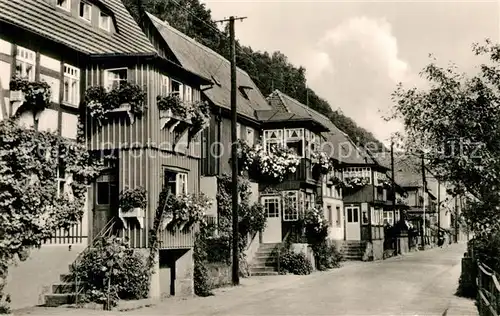 AK / Ansichtskarte Bad_Schandau OT Postelwitz Ortspartie Bad_Schandau