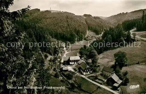 AK / Ansichtskarte Grund_Saechsische Schweiz Osterzgebirge Fliegeraufnahme Grund