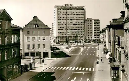 AK / Ansichtskarte Giessen_Lahn Ludwigstrasse mit Hochhaus Giessen_Lahn