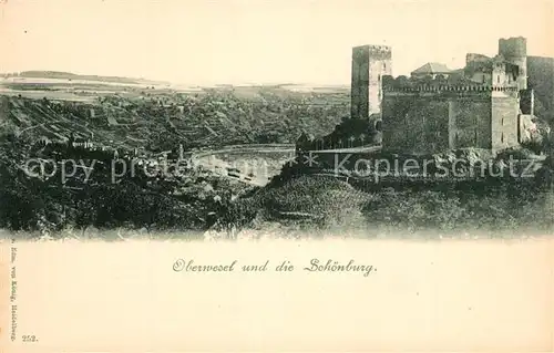 AK / Ansichtskarte Oberwesel_Rhein Schoenburg Oberwesel Rhein