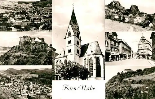 AK / Ansichtskarte Kirn_Nahe Panorama Burgruine Kirche Ortspartien Kirn_Nahe