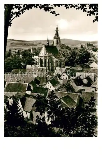 AK / Ansichtskarte Meisenheim_Glan Blick von der Juchhe mit Kirche Meisenheim_Glan