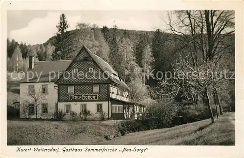 AK / Ansichtskarte Waltersdorf_Bad_Schandau Gasthaus Neu Sorge Waltersdorf_Bad_Schandau