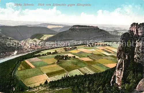 AK / Ansichtskarte Lilienstein  Lilienstein