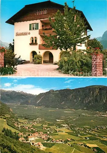 AK / Ansichtskarte Nals_Bozen Gaestehaus Pension Sandhofer Landschaftspanorama Nals_Bozen