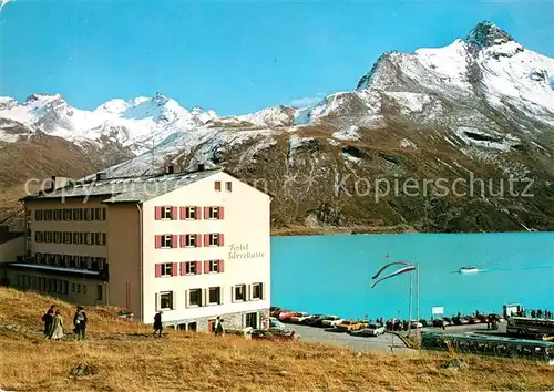 AK / Ansichtskarte Silvretta Hochalpenstrasse Hotel Silvrettasee mit Bieltalbergen und Hohen Rad Bergsee Silvretta Hochalpenstrasse