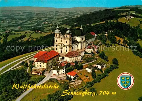 AK / Ansichtskarte Sonntagberg Wallfahrtskirche Fliegeraufnahme Sonntagberg