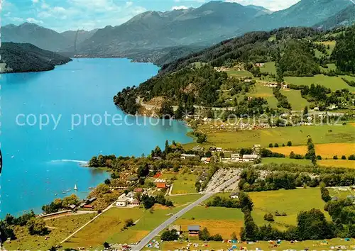 AK / Ansichtskarte Doebriach_Millstaettersee Alpenpanorama Fliegeraufnahme Doebriach_Millstaettersee