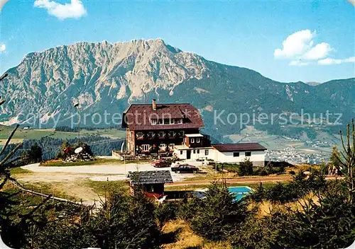 AK / Ansichtskarte Groebming_Steiermark Michaelerberghaus Berggaststaette mit Kammspitze Dachsteingebirge Groebming_Steiermark