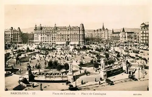 AK / Ansichtskarte Barcelona_Cataluna Plaza de Cataluna  Barcelona Cataluna