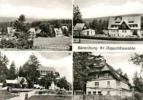 AK / Ansichtskarte Baerenburg_Sachsen Teilansicht FDGB Erholungsheime Arno Lade und Friedenswacht FDGB Urlauber Cafe Baerenburg Sachsen