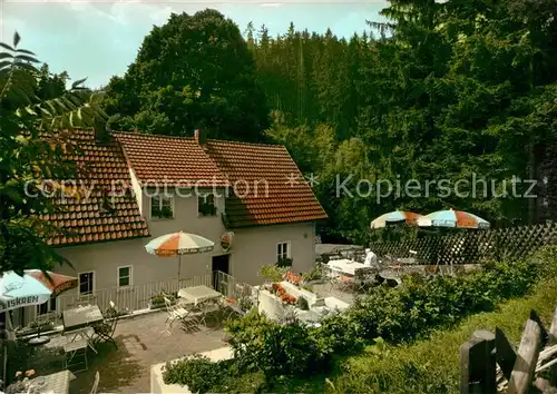 AK / Ansichtskarte Luetzenreuth Gasthaus Pension Entenmuehle Terrasse Luetzenreuth