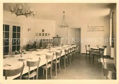 AK / Ansichtskarte Donndorf_Oberfranken Schwestern Erholungsheim Speisesaal Donndorf Oberfranken