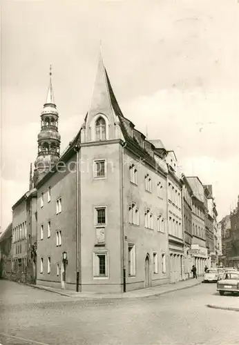 AK / Ansichtskarte Zwickau_Sachsen Historisches Schiffchenhaus Muenzstrasse Zwickau Sachsen