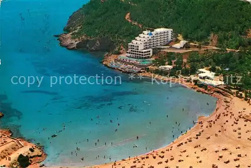 AK / Ansichtskarte Santa_Eulalia_del_Rio Hotel Cala Llonga Playa vista aerea Santa_Eulalia_del_Rio